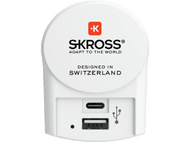SKROSS Adaptateur secteur USB-A / USB-C Blanc (1.302423)