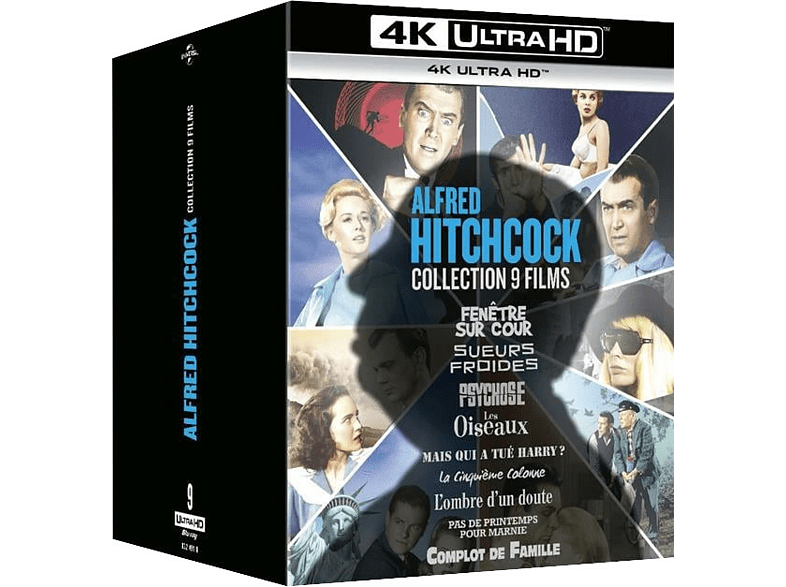 Alfred hitchcock: Coffret 9 Films - 4K Blu-ray