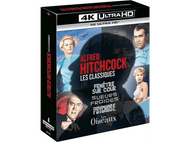 Alfred hitchcock - Les Classiques: fenêtre sur cour + sueurs froides + psychose + les oiseaux - 4K Blu-ray