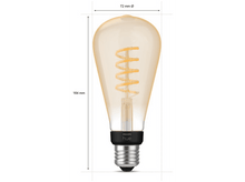 Charger l&#39;image dans la galerie, PHILIPS HUE Ampoule Smart White Ambiance Filament Edison E27 7 W (30150400)
