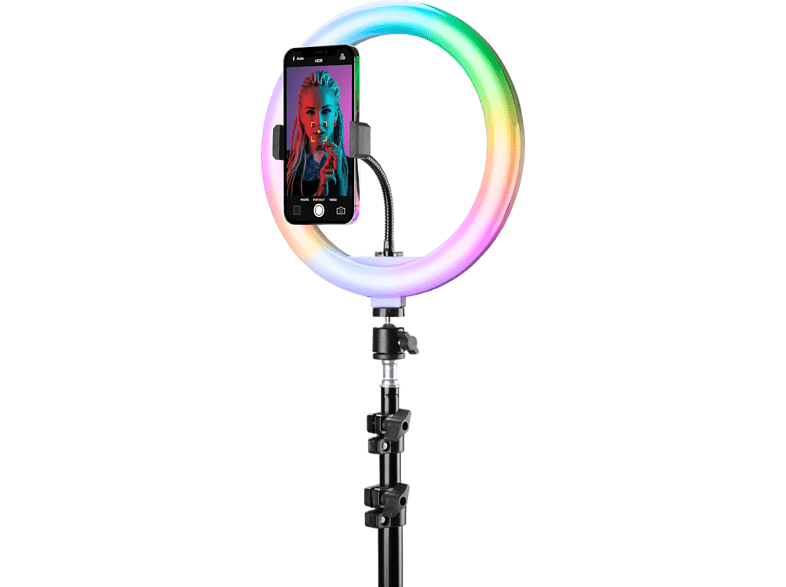 CELLULARLINE Anneau lumineux 10 Selfie Ring Pro LED RVB
