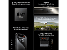 Charger l&#39;image dans la galerie, APPLE iPhone 15 Pro Max 256 GB Black Titanium (MU773ZD/A)
