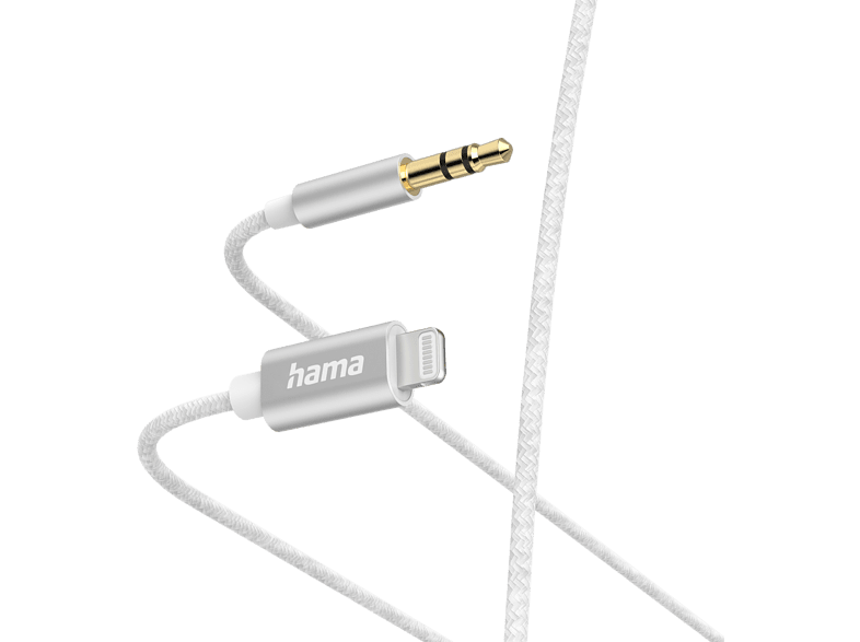 HAMA Câble audio Jack 3.5 mm - Lightning 1 m Blanc (201522) – MediaMarkt  Luxembourg