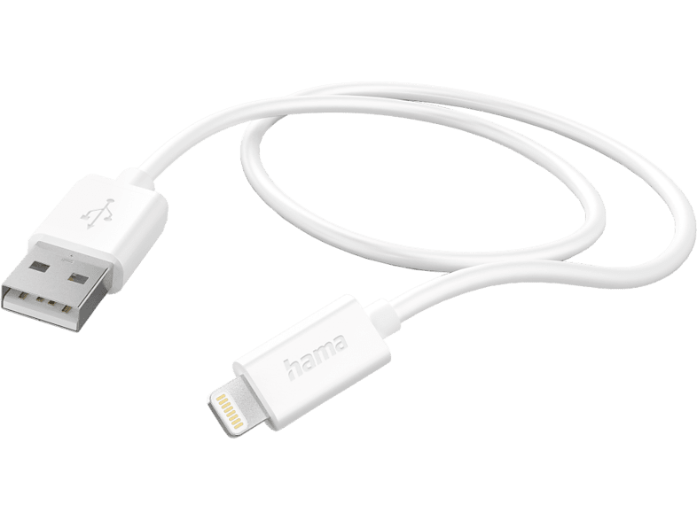 HAMA Câble USB-A - Lightning 1 m Blanc (201579)