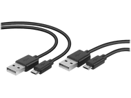SPEEDLINK Câble USB pour PS4 Stream Play & Charge (2 pièces) (SL-450104-BK)