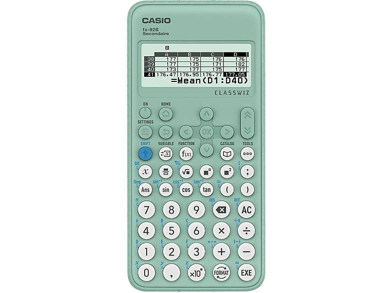 CASIO Calculatrice scientifique FX-92B Secondaire (FX-92BSECOND-W-ET)