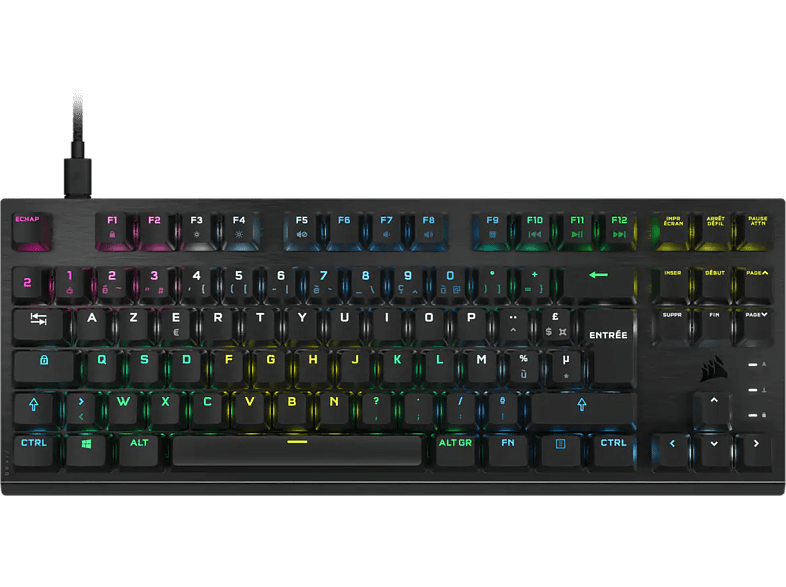 CORSAIR Clavier gamer K60 Pro TKL RGB AZERTY BE (CH-911D01A-BE) –  MediaMarkt Luxembourg