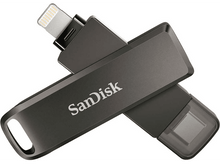 Charger l&#39;image dans la galerie, SANDISK Clé USB iXpand Luxe 128 GB USB-C 3.1 / Lightning (186553)
