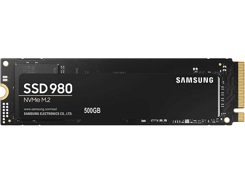 SAMSUNG Disque dur SSD interne 500 GB 980 NVMe M.2 (MZ-V8V500BW)