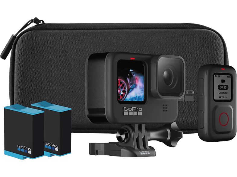 GOPRO Actioncam HERO9 Black + Télécommande + Batterie (CHDRB-902-RW) –  MediaMarkt Luxembourg