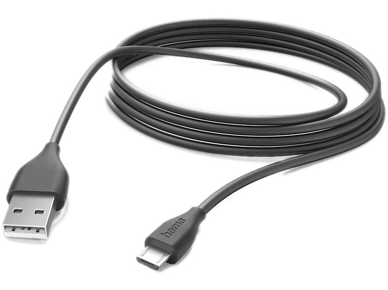 HAMA Câble USB-A / microUSB 3 m Noir (00201588)