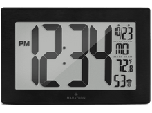 Charger l&#39;image dans la galerie, OREGON SCIENTIFIC Horloge murale numerique 4&quot; Noir (CL030068BK-BS)
