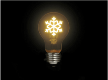 Charger l&#39;image dans la galerie, HQ-POWER Ampoule LED Deco Flocon de neige E27 2 W (V-SNOWFL-2W-G)
