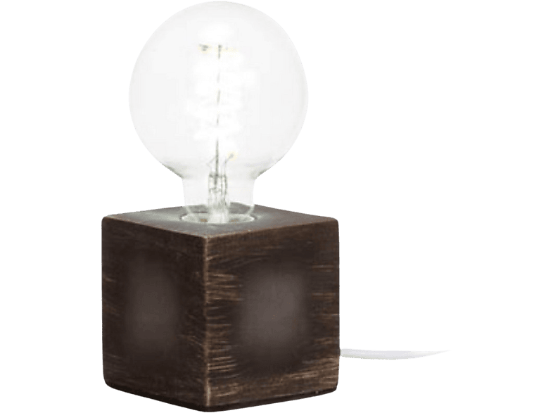 HQ-POWER Socle de lampe Cubique E27 Gris (V-STAND-CUB-GR)