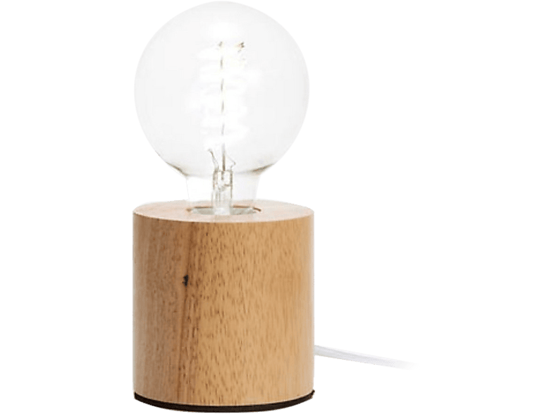 HQ-POWER Socle de lampe Cylindrique E27 Chêne (V-STAND-CYL-OAK)
