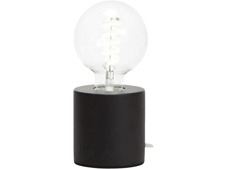 HQ-POWER Socle de lampe Cylindrique E27 Noir (V-STAND-CYL-BL)