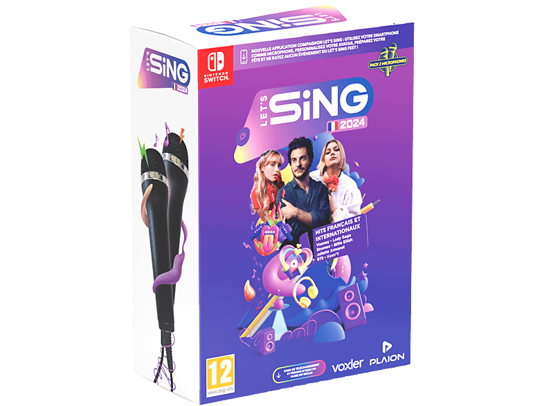 Let's Sing 2024 Hits Français et Internationaux + 2 Micro FR Switch