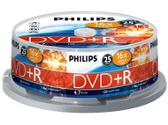 PHILIPS Pack 25 DVD+R 4.7 GB 16x (DR4S6B25F/00 )