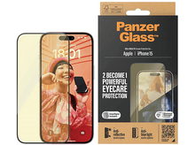 Charger l&#39;image dans la galerie, PANZERGLASS Protection d&#39;écran Eyecare Screen Protection iPhone 15 (PZ-2813)

