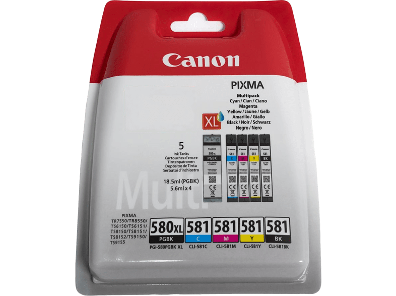 Cartouche Noir compatible Canon PGI 580 XL PGBK