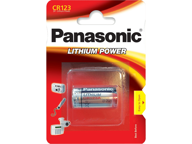 PANASONIC BATTERY Pile Lithium CR123 (5410853017097)