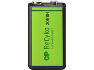 GP BATTERIES Piles 9V rechargeables ReCyko 200 mAh 1 pièces (GP20R8H-2WB1)