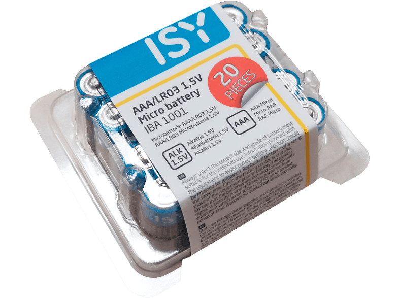 ISY Piles AAA 20 Pack (IBA-1001)