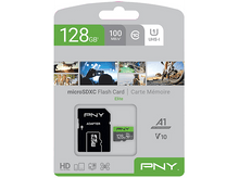 Charger l&#39;image dans la galerie, PNY Carte mémoire microSD 128 GB avec adaptateur (PNYSDU128V111)
