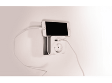 Charger l&#39;image dans la galerie, PROFILE Prise avec 2 ports USB et support smartphone (200840006)
