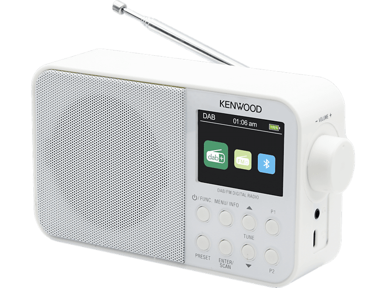 KENWOOD Radio portable DAB+ Bluetooth Blanc (CR-M30DAB-W)