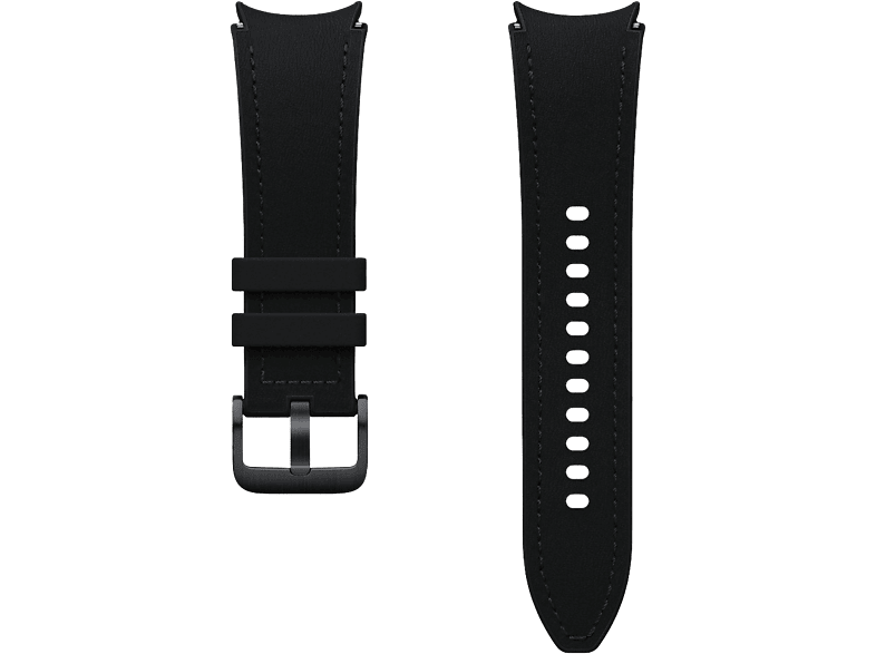 SAMSUNG Bracelet Hybrid Vegan Leather Band pour Galaxy Watch 4 / 5 / 6 S/M Noir (ET-SHR95SBEGEU)