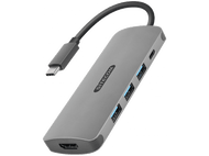 SITECOM Adaptateur USB-C - HDMI + USB-HUB 3.0 3 ports (CN-380)