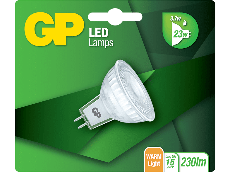 GP LIGHTING Ampoule Blanc chaud GU5.3 3.7 W (740GPMR16080329CE1) –  MediaMarkt Luxembourg