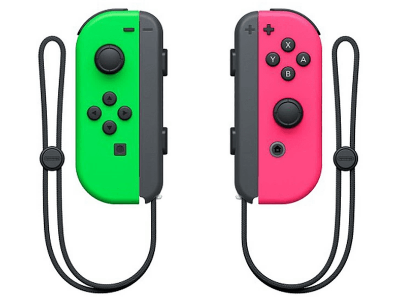 NINTENDO Switch Paire de manettes Joy-Con vert néon/rose néon