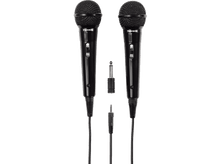 Charger l&#39;image dans la galerie, THOMSON Microphone dynamique Karaoke M135D 2 pièces Noir (131772)
