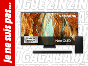 Petite bannière menant à la page TV & barres de son