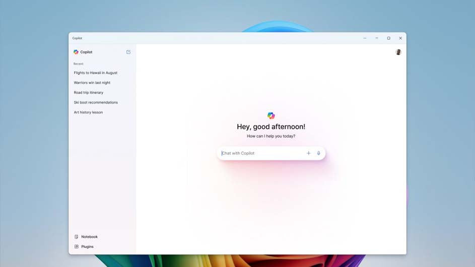L'interface de Microsoft Copilot.