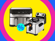 Petite bannière menant à la page Airfryers & friteuses