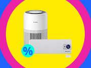 Petite bannière menant à la page Purificateurs d'air & chauffage