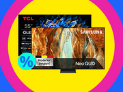 Petite bannière menant à la page TV de 55'' à 65''