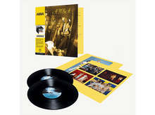 Charger l&#39;image dans la galerie, Pochette de l&#39;album ABBA et disques vinyles. La pochette montre le groupe. Deux vinyles noirs avec des étiquettes &#39;Polar&#39; sont devant l&#39;album.
