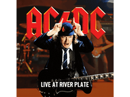Pochette de l'album AC/DC avec Angus Young en costume de diable, jouant de la guitare.