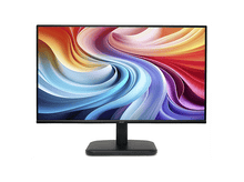 Charger l&#39;image dans la galerie, Un moniteur Acer noir avec un affichage abstrait coloré. Il repose sur une base noire sur fond blanc.
