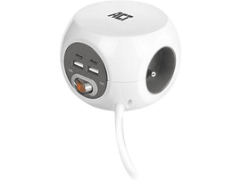 ACT Multiprise USB-A / USB-C Blanc (AC2435)