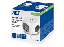 Charger l&#39;image dans la galerie, ACT Multiprise USB-A / USB-C Blanc (AC2435)
