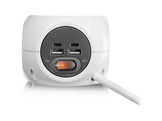 ACT Mutiprise USB-C/USB-A/AC Blanc (AC2415)