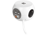 ACT Mutiprise USB-C/USB-A/AC Blanc (AC2415)