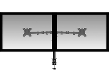 Charger l&#39;image dans la galerie, Deux moniteurs montés sur un support, fond gris clair.

