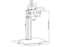 Charger l&#39;image dans la galerie, ACT Support pour moniteur pour moniteur jusqu&#39;à 32&quot; Gas Spring Noir (AC8331)
