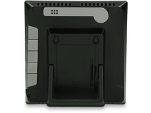 Charger l&#39;image dans la galerie, Dos d&#39;une station météo noire avec boutons et un support.
